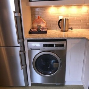 Bosch laundry in kitchen remodel